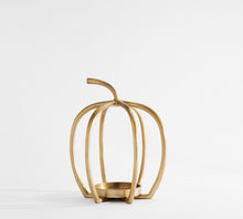 Load image into Gallery viewer, Fallon Pumpkin Brass Candle Holders