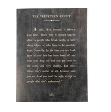 Load image into Gallery viewer, 12"x16" The Velveteen Rabbit Book Collection Art