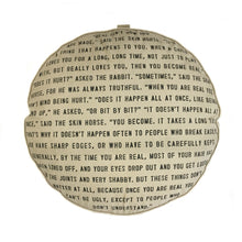 Load image into Gallery viewer, Velveteen Rabbit Floor Pouf - with Stripes