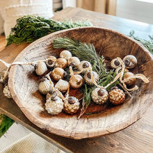 Load image into Gallery viewer, Embossed Glass Ornament Garland