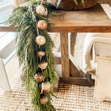 Load image into Gallery viewer, Embossed Glass Ornament Garland