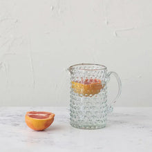 Load image into Gallery viewer, Everyday Farmhouse Glass Hobnail Pitcher