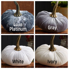 Load image into Gallery viewer, Large Velvet Pumpkins