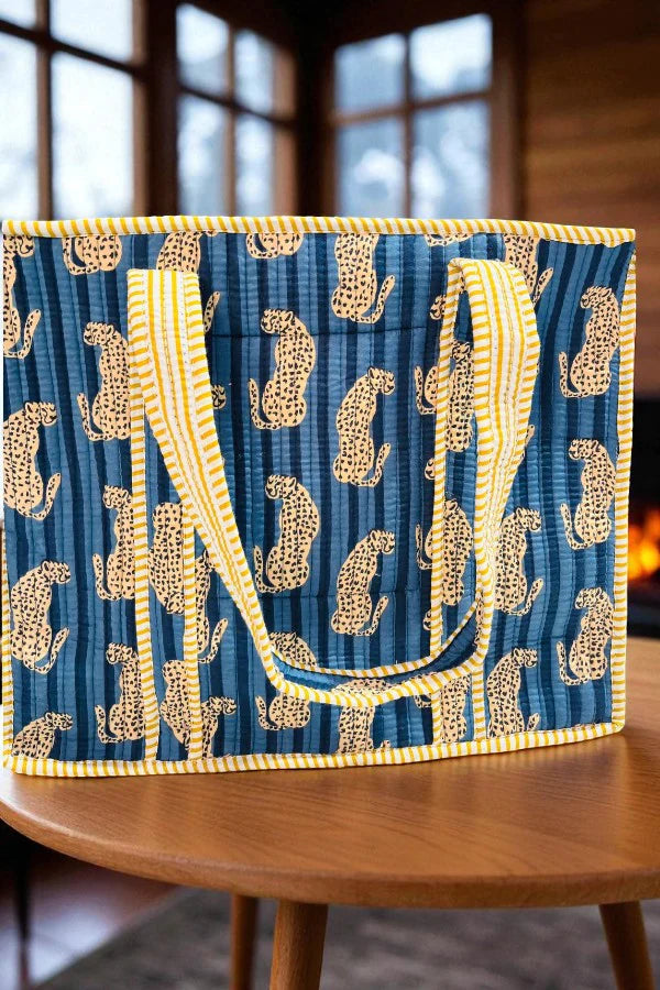 Blanche Cheetah Print Tote Bag