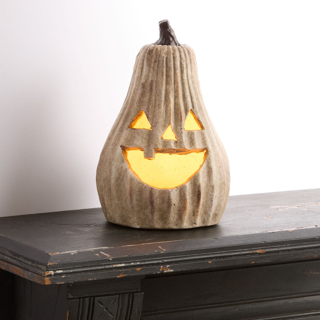 Tall Antiqued Jack-O'-Lantern LED Light Up Decor