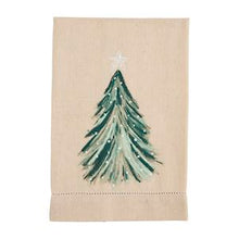 Load image into Gallery viewer, White Christmas Painted Towel
