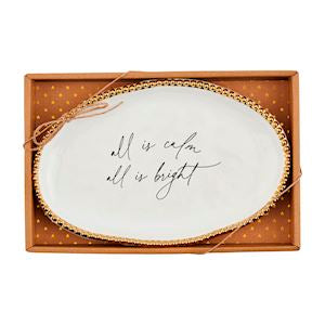 ALL IS CALM SENTIMENT PLATES