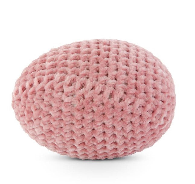 5 Inch Pink Crochet Easter Egg