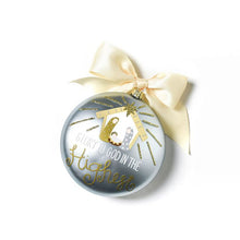 Load image into Gallery viewer, Birth of Christ - Luke 2:14 120mm Glass Ornament
