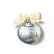 Load image into Gallery viewer, Birth of Christ - Luke 2:14 120mm Glass Ornament
