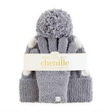 Load image into Gallery viewer, CHENILLE BEANIE AND GLOVES
