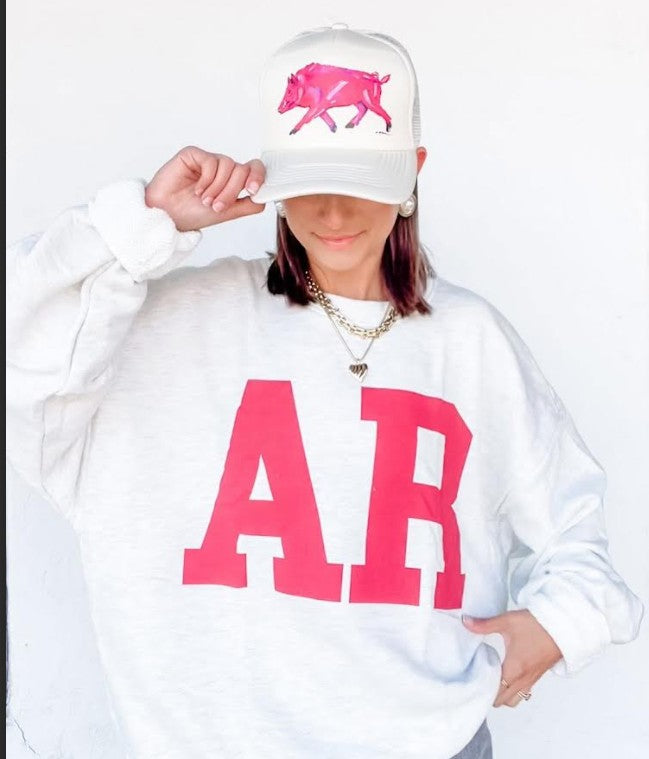 AR Arkansas Graphic Long Sleeve Sweatshirt