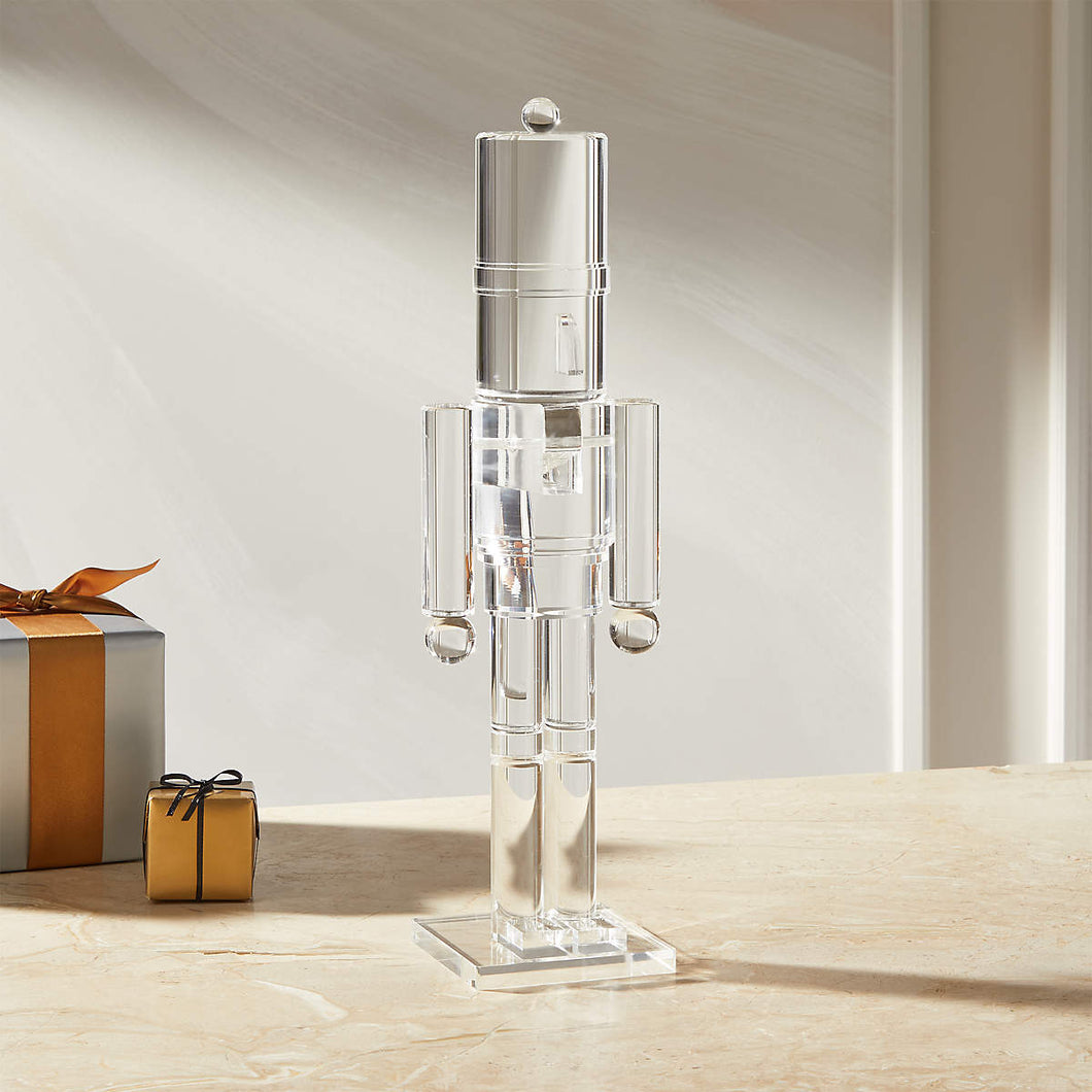 Clear Acrylic Large Nutcracker