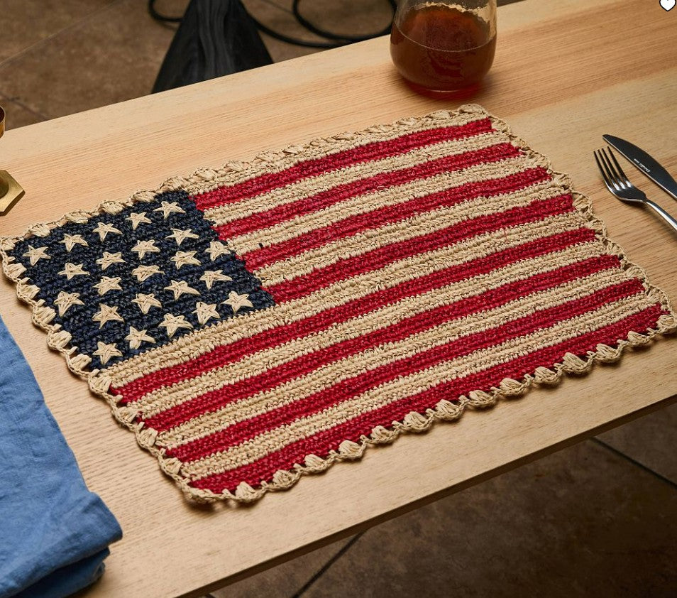 Americana Handwoven Placemat, Set of 4