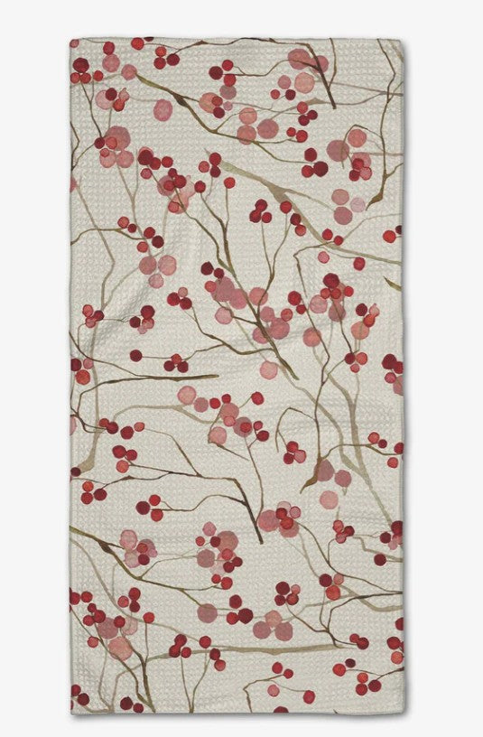 Berry Branches Tea Towel