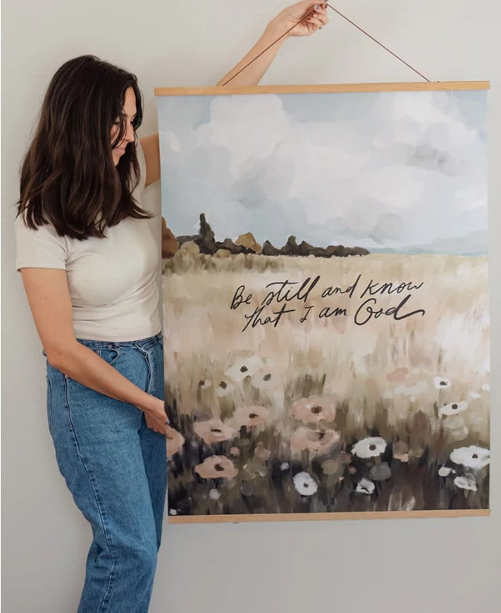 Be still and know large paper  poster