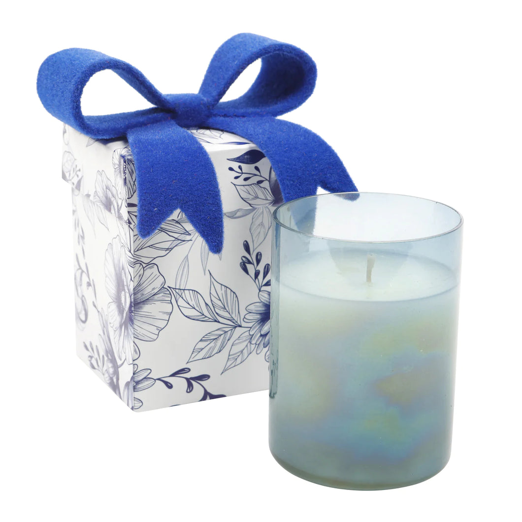 BLUE HYDRANGEA - 8OZ Bow Box Gift Candle