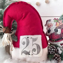 Load image into Gallery viewer, Primitive Red Santa Hat Decor
