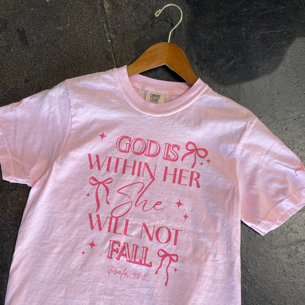 God Is Within Her, She Will Not Fail Tee