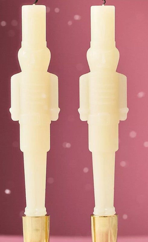 Nutcracker Taper Candles, Set of 2