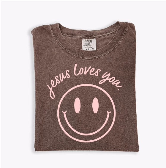 Jesus Loves You Smiley Tee
