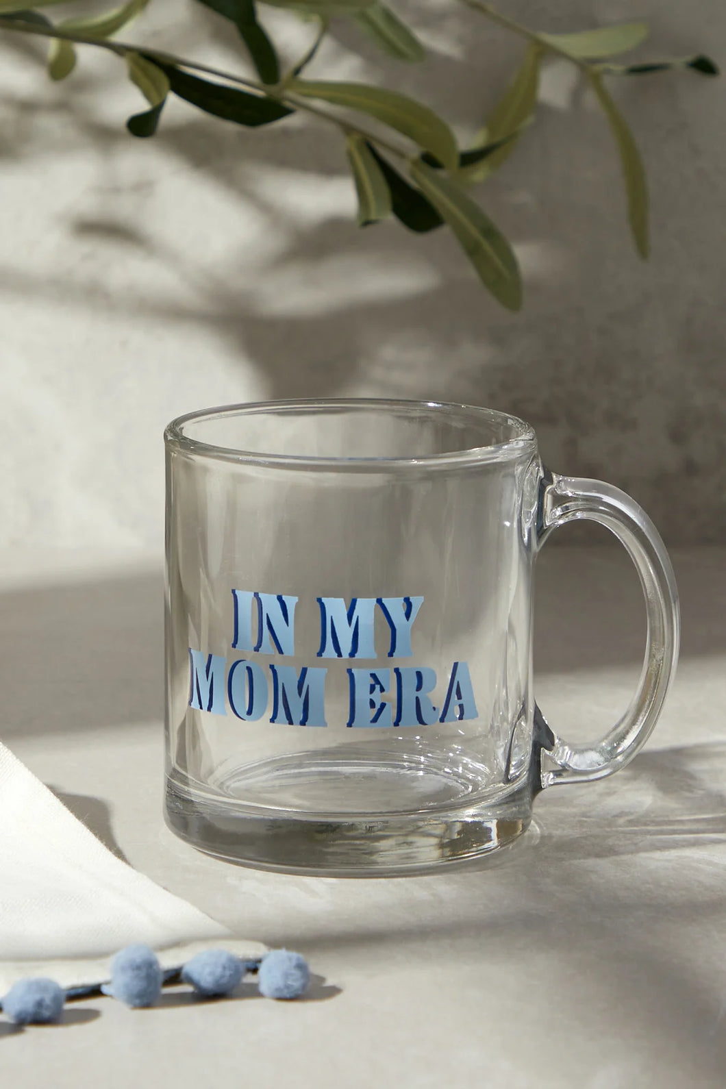 In My Mom Era Glass Mug