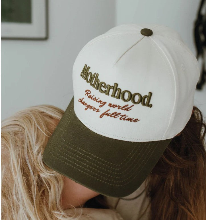 Motherhood: Raising World Changer-hat