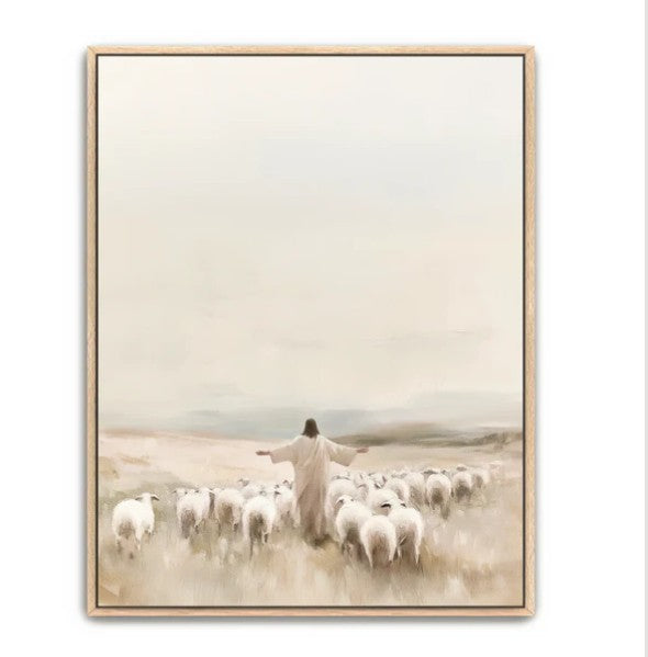 My Sheep Hear My Voice - canvas