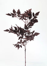 Load image into Gallery viewer, 31&quot; Plum Fake Cimicifuga Ramosa Leaves
