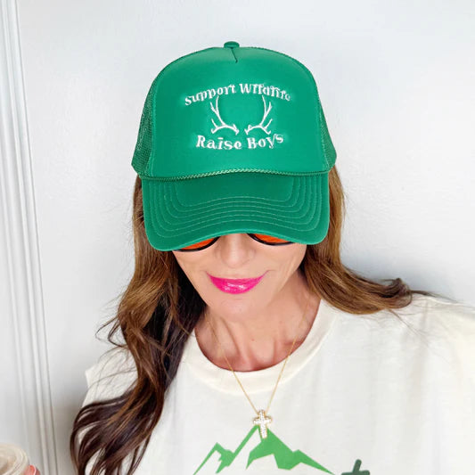 Support Wildlife Raise Boys Trucker Hat