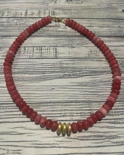 Load image into Gallery viewer, Three Gold Bead Necklace
