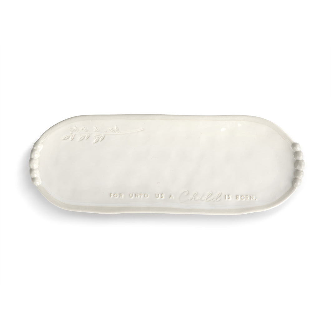 A Child Is Born Ceramic Platter