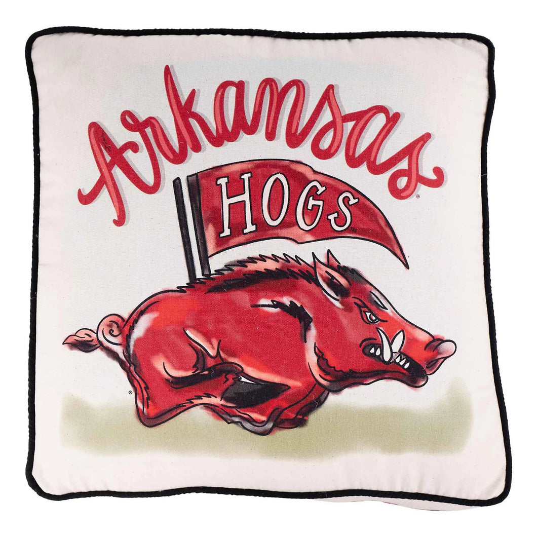Arkansas Mascot Pillow