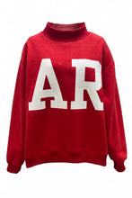 Load image into Gallery viewer, 'Arkansas &amp; AR' Reversible Mock Neck Sweatshirt | Crimson
