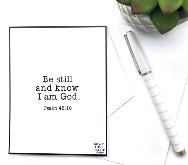 Be still and know I am God Notecard