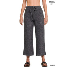 Load image into Gallery viewer, Cropped Soft Brushed Hacci Drawstring Pants
