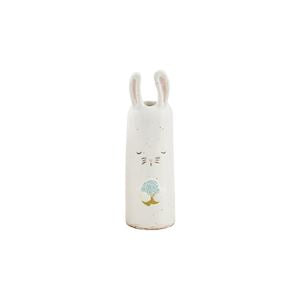 Blue Flower Bunny Bud Vase