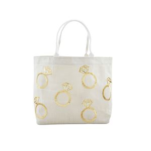 Bride Sparkle Tote Bag | Rings