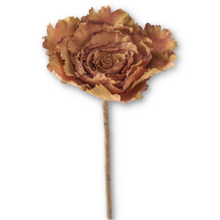 12 Inch Brown & Green Ornamental Cabbage Pick