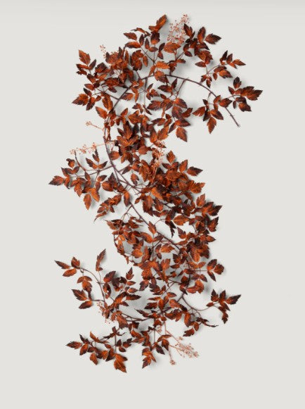 Brown Artificial Cimicifuga Seeded Garland - 6'