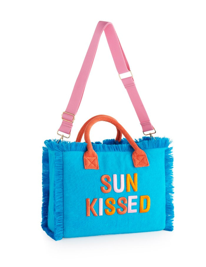 Cabana Sunkissed Tote, Aqua