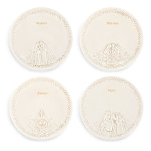 Load image into Gallery viewer, Ceramic Nativity Appetizer Plates - Set of 4
