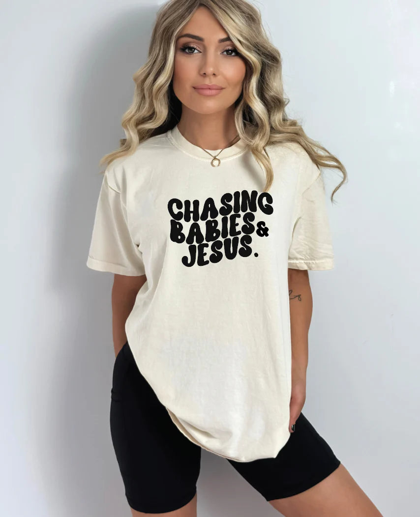 Chasing Babies + Jesus Tee