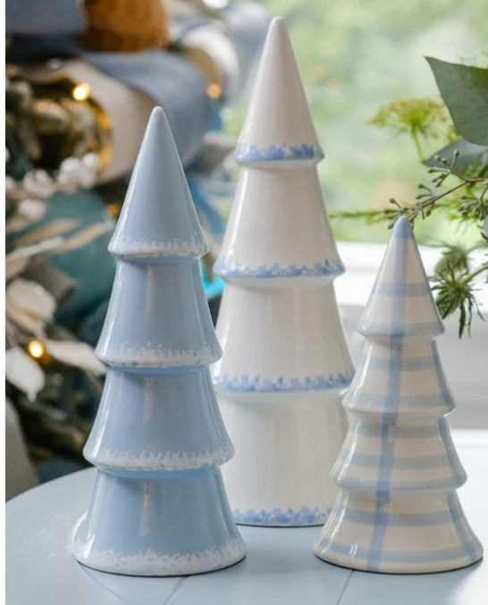 Coastal Ceramic Tree Grove, Set of 3
