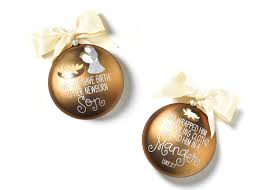 Birth of Christ - Luke 2:7 120mm Glass Ornament