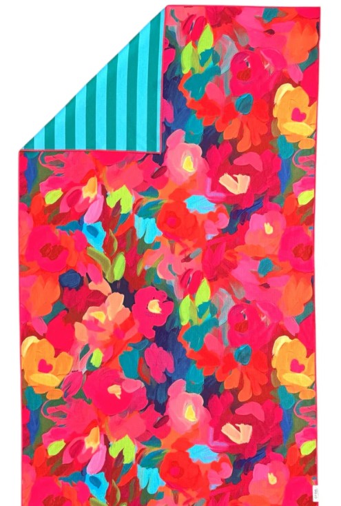 Etching Pool Towel: Reversible