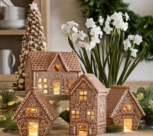 Load image into Gallery viewer, Handcrafted Gingerbread Village Houses
