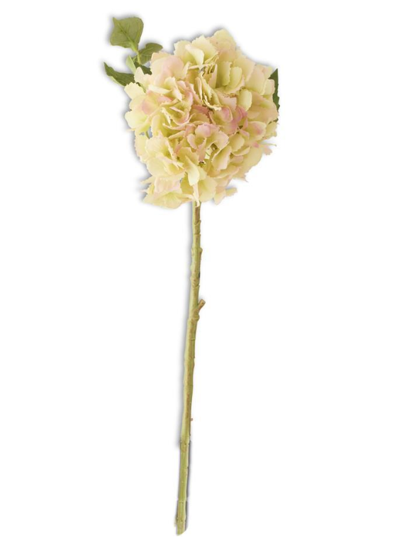 20 Inch Green Real Touch Hydrangea Spray