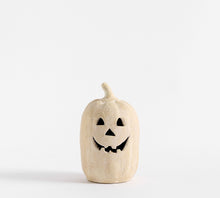 Load image into Gallery viewer, Artisan handmade terracotta Jack O&#39; Lantern
