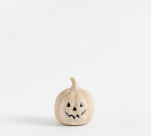Load image into Gallery viewer, Artisan handmade terracotta Jack O&#39; Lantern
